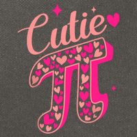 Cutie Pink Pi Day 2024 Cotton Canvas Backpack