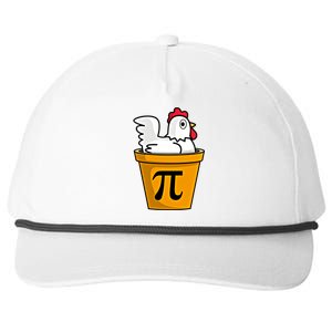 Chicken Pot Pie Math Geek March 14 Pi Day Teacher Professor Gift Snapback Five-Panel Rope Hat