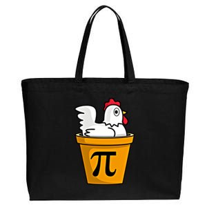 Chicken Pot Pie Math Geek March 14 Pi Day Teacher Professor Gift Cotton Canvas Jumbo Tote