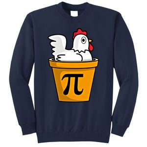 Chicken Pot Pie Math Geek March 14 Pi Day Teacher Professor Gift Tall Sweatshirt