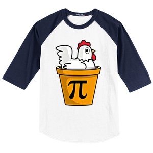 Chicken Pot Pie Math Geek March 14 Pi Day Teacher Professor Gift Baseball Sleeve Shirt