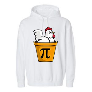 Chicken Pot Pie Math Geek March 14 Pi Day Teacher Professor Gift Garment-Dyed Fleece Hoodie