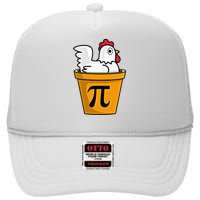 Chicken Pot Pie Math Geek March 14 Pi Day Teacher Professor Gift High Crown Mesh Back Trucker Hat