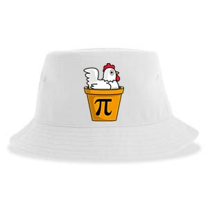 Chicken Pot Pie Math Geek March 14 Pi Day Teacher Professor Gift Sustainable Bucket Hat