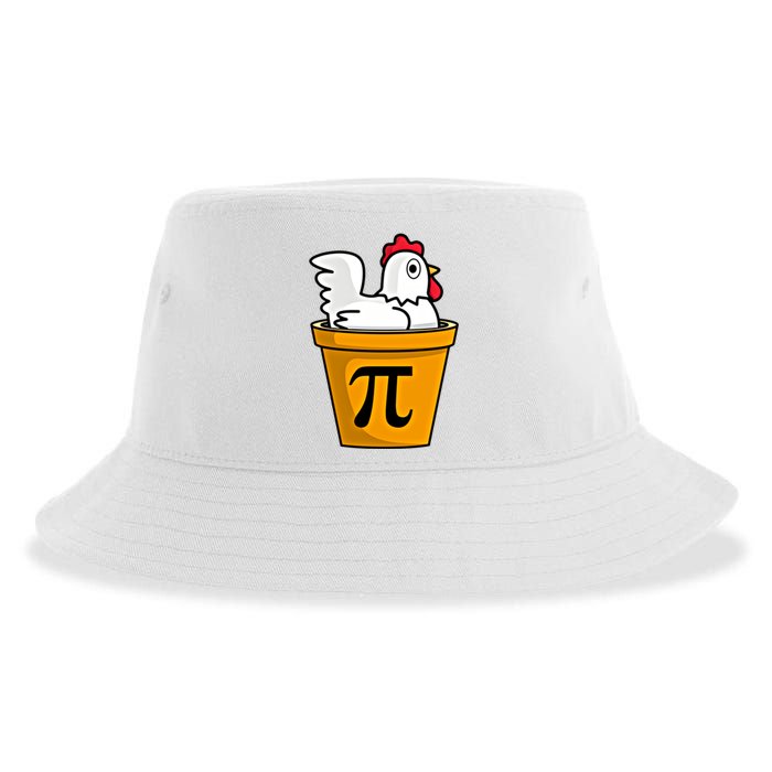 Chicken Pot Pie Math Geek March 14 Pi Day Teacher Professor Gift Sustainable Bucket Hat