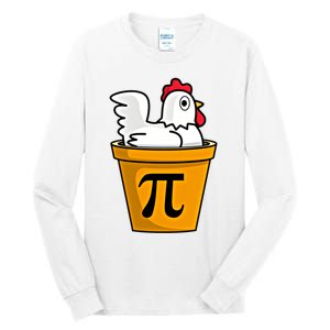 Chicken Pot Pie Math Geek March 14 Pi Day Teacher Professor Gift Tall Long Sleeve T-Shirt