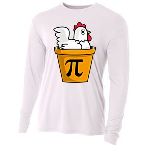 Chicken Pot Pie Math Geek March 14 Pi Day Teacher Professor Gift Cooling Performance Long Sleeve Crew