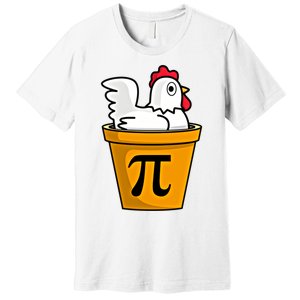 Chicken Pot Pie Math Geek March 14 Pi Day Teacher Professor Gift Premium T-Shirt