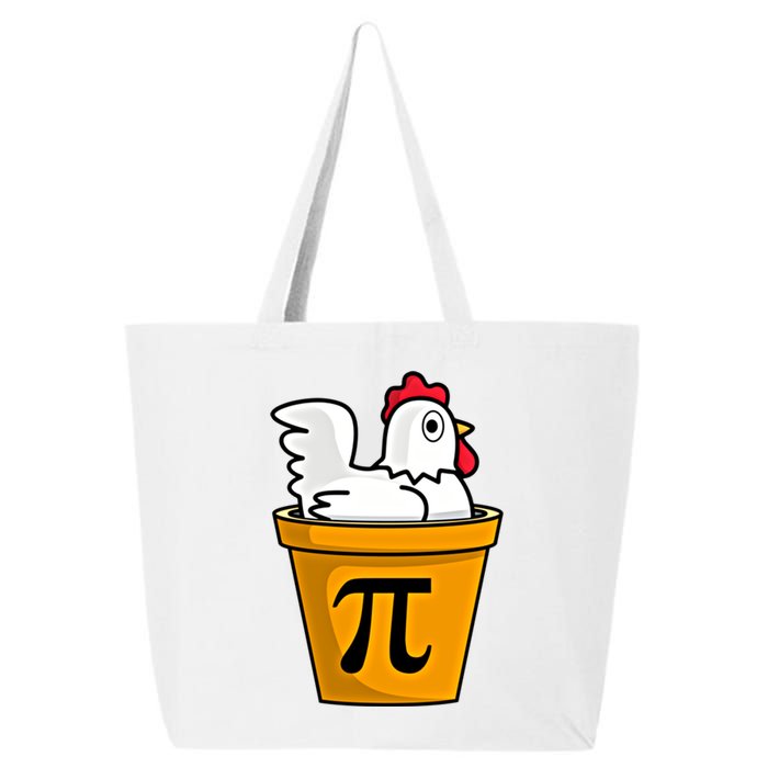 Chicken Pot Pie Math Geek March 14 Pi Day Teacher Professor Gift 25L Jumbo Tote