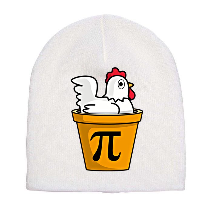 Chicken Pot Pie Math Geek March 14 Pi Day Teacher Professor Gift Short Acrylic Beanie