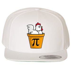 Chicken Pot Pie Math Geek March 14 Pi Day Teacher Professor Gift Wool Snapback Cap