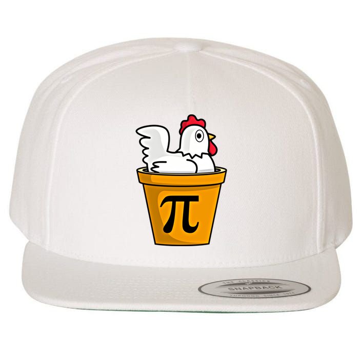 Chicken Pot Pie Math Geek March 14 Pi Day Teacher Professor Gift Wool Snapback Cap