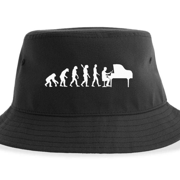 Cool Piano Player Design For Wo Piano Teacher Pianist Sustainable Bucket Hat