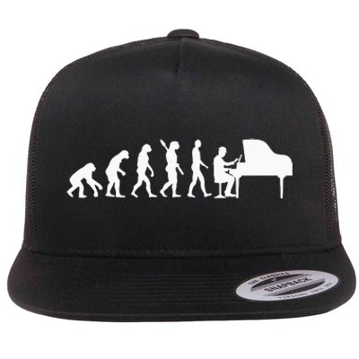 Cool Piano Player Design For Wo Piano Teacher Pianist Flat Bill Trucker Hat