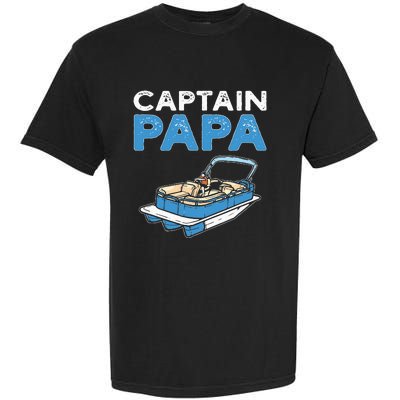 Captain Papa. Pontoon Boat Captain Garment-Dyed Heavyweight T-Shirt