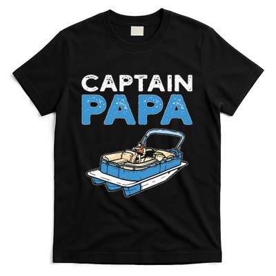 Captain Papa. Pontoon Boat Captain T-Shirt