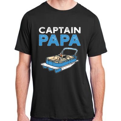 Captain Papa. Pontoon Boat Captain Adult ChromaSoft Performance T-Shirt