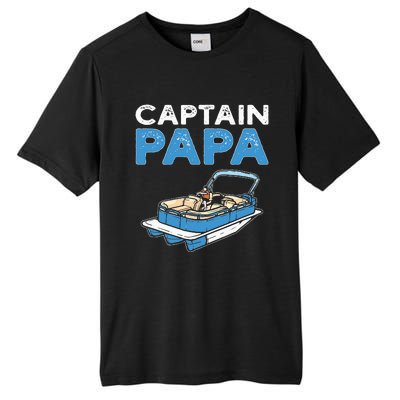 Captain Papa. Pontoon Boat Captain Tall Fusion ChromaSoft Performance T-Shirt