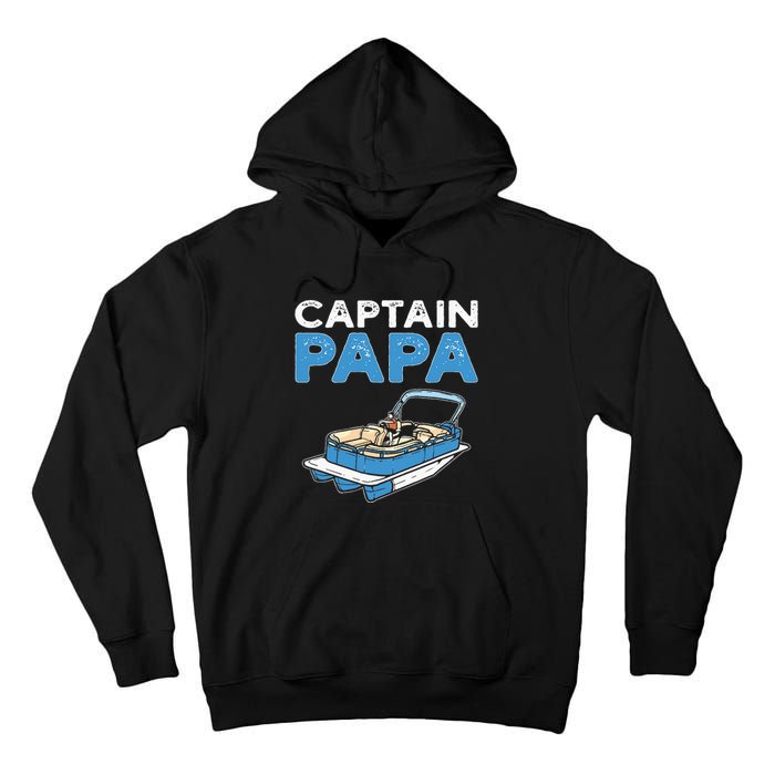 Captain Papa. Pontoon Boat Captain Tall Hoodie