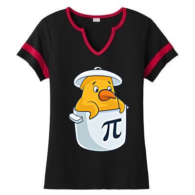 Chicken Pot Pie National Pi Day Pun Math Numbers March 14 Gift Ladies Halftime Notch Neck Tee