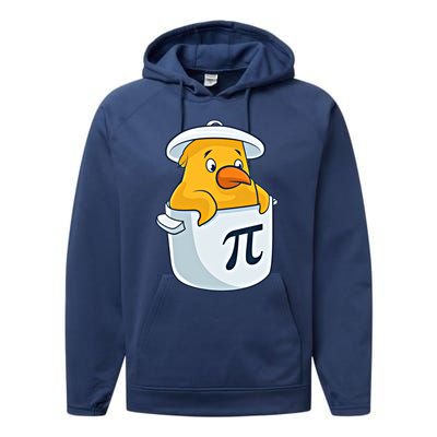 Chicken Pot Pie National Pi Day Pun Math Numbers March 14 Gift Performance Fleece Hoodie