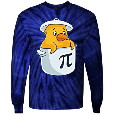 Chicken Pot Pie National Pi Day Pun Math Numbers March 14 Gift Tie-Dye Long Sleeve Shirt