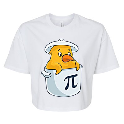 Chicken Pot Pie National Pi Day Pun Math Numbers March 14 Gift Bella+Canvas Jersey Crop Tee