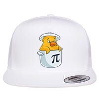 Chicken Pot Pie National Pi Day Pun Math Numbers March 14 Gift Flat Bill Trucker Hat