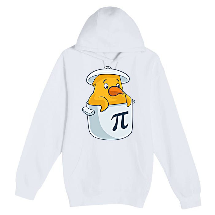 Chicken Pot Pie National Pi Day Pun Math Numbers March 14 Gift Premium Pullover Hoodie