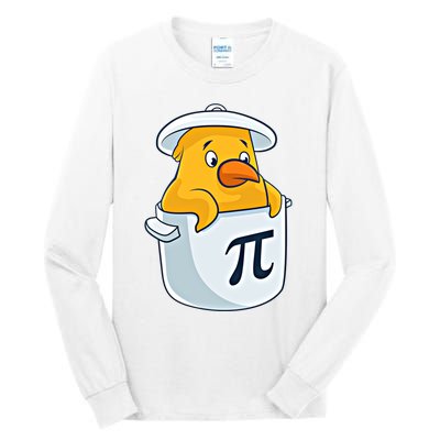 Chicken Pot Pie National Pi Day Pun Math Numbers March 14 Gift Tall Long Sleeve T-Shirt