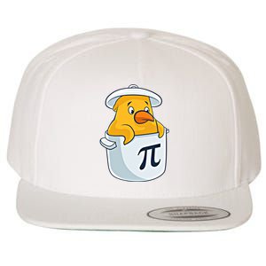 Chicken Pot Pie National Pi Day Pun Math Numbers March 14 Gift Wool Snapback Cap