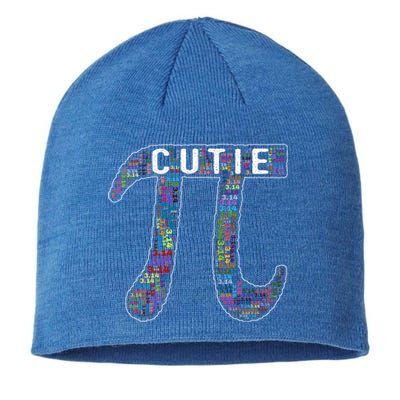 Cutie Pi Pie Math Gift I Fun Math Geek Nerd Great Gift Sustainable Beanie