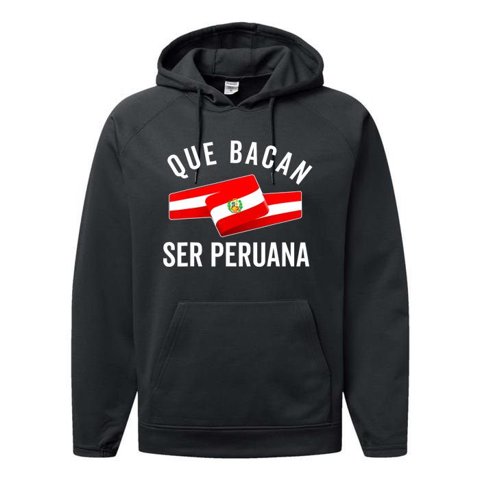 Camiseta Peruana Peruvian Flag Pride Peru Mujer Slang Women Performance Fleece Hoodie