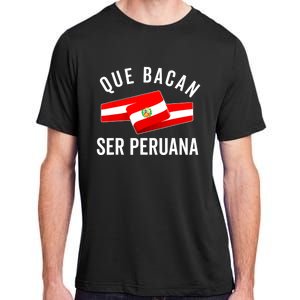 Camiseta Peruana Peruvian Flag Pride Peru Mujer Slang Women Adult ChromaSoft Performance T-Shirt