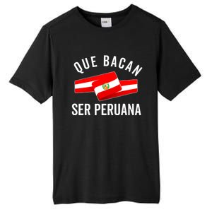 Camiseta Peruana Peruvian Flag Pride Peru Mujer Slang Women Tall Fusion ChromaSoft Performance T-Shirt