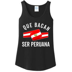 Camiseta Peruana Peruvian Flag Pride Peru Mujer Slang Women Ladies Essential Tank