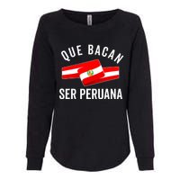 Camiseta Peruana Peruvian Flag Pride Peru Mujer Slang Women Womens California Wash Sweatshirt