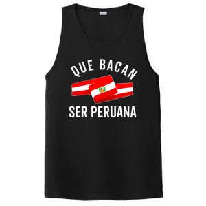 Camiseta Peruana Peruvian Flag Pride Peru Mujer Slang Women PosiCharge Competitor Tank