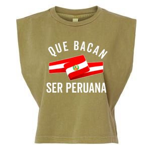 Camiseta Peruana Peruvian Flag Pride Peru Mujer Slang Women Garment-Dyed Women's Muscle Tee