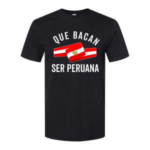 Camiseta Peruana Peruvian Flag Pride Peru Mujer Slang Women Softstyle CVC T-Shirt