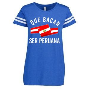 Camiseta Peruana Peruvian Flag Pride Peru Mujer Slang Women Enza Ladies Jersey Football T-Shirt