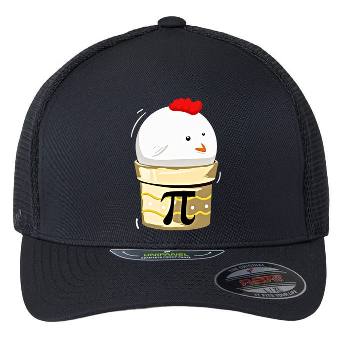 Chicken Pot Pie Pi Day Math Teachers Gift Funny Geeks Cute Gift Flexfit Unipanel Trucker Cap