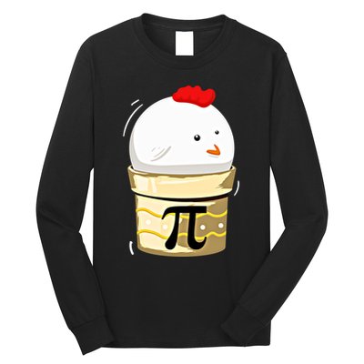 Chicken Pot Pie Pi Day Math Teachers Gift Funny Geeks Cute Gift Long Sleeve Shirt