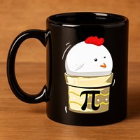 Chicken Pot Pie Pi Day Math Teachers Gift Funny Geeks Cute Gift 11oz C Handle Ceramic Mug