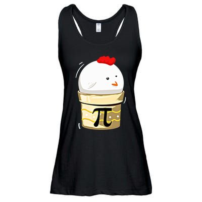 Chicken Pot Pie Pi Day Math Teachers Gift Funny Geeks Cute Gift Ladies Essential Flowy Tank