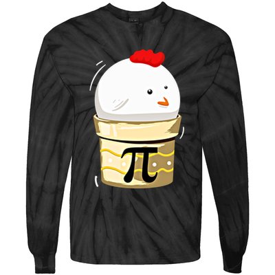 Chicken Pot Pie Pi Day Math Teachers Gift Funny Geeks Cute Gift Tie-Dye Long Sleeve Shirt