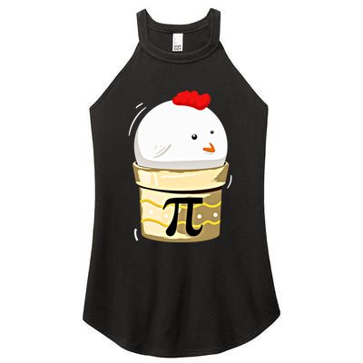 Chicken Pot Pie Pi Day Math Teachers Gift Funny Geeks Cute Gift Women's Perfect Tri Rocker Tank