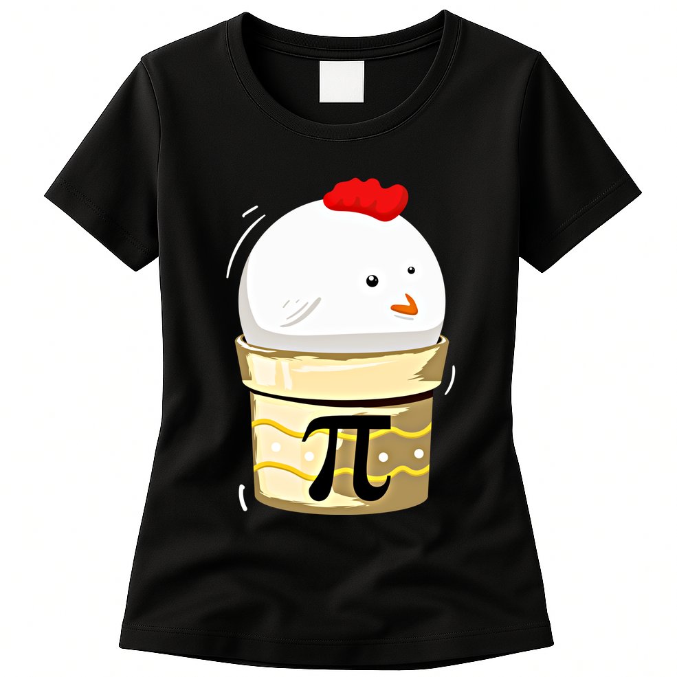 Chicken Pot Pie Pi Day Math Teachers Gift Funny Geeks Cute Gift Womens T-Shirt