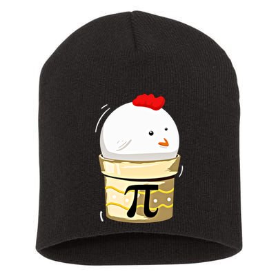 Chicken Pot Pie Pi Day Math Teachers Gift Funny Geeks Cute Gift Short Acrylic Beanie
