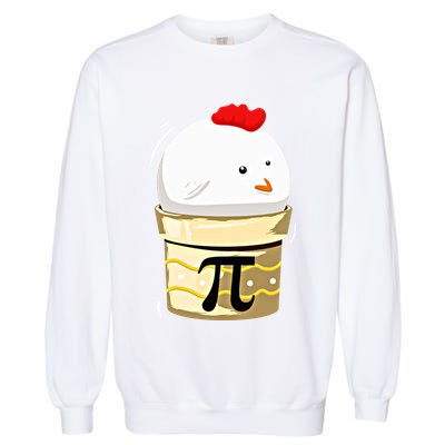 Chicken Pot Pie Pi Day Math Teachers Gift Funny Geeks Cute Gift Garment-Dyed Sweatshirt